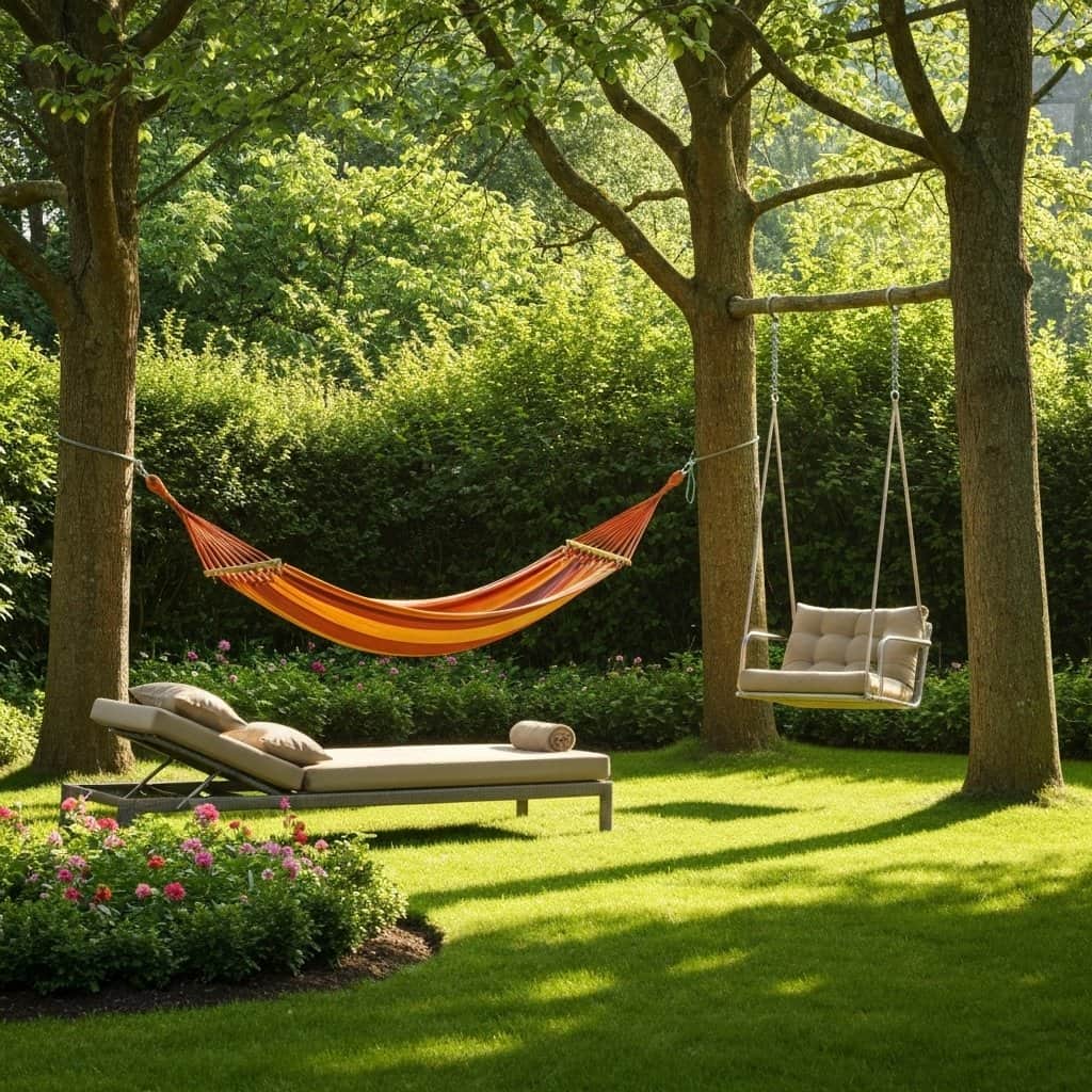 Jak stworzyć strefę relaksu w ogrodzie? Hamak, leżak, a może huśtawka?