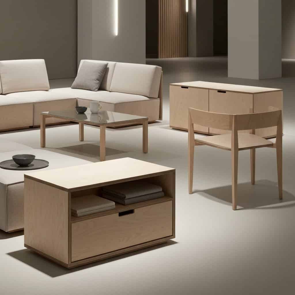 Meble ze sklejki – trwałość i nowoczesny design